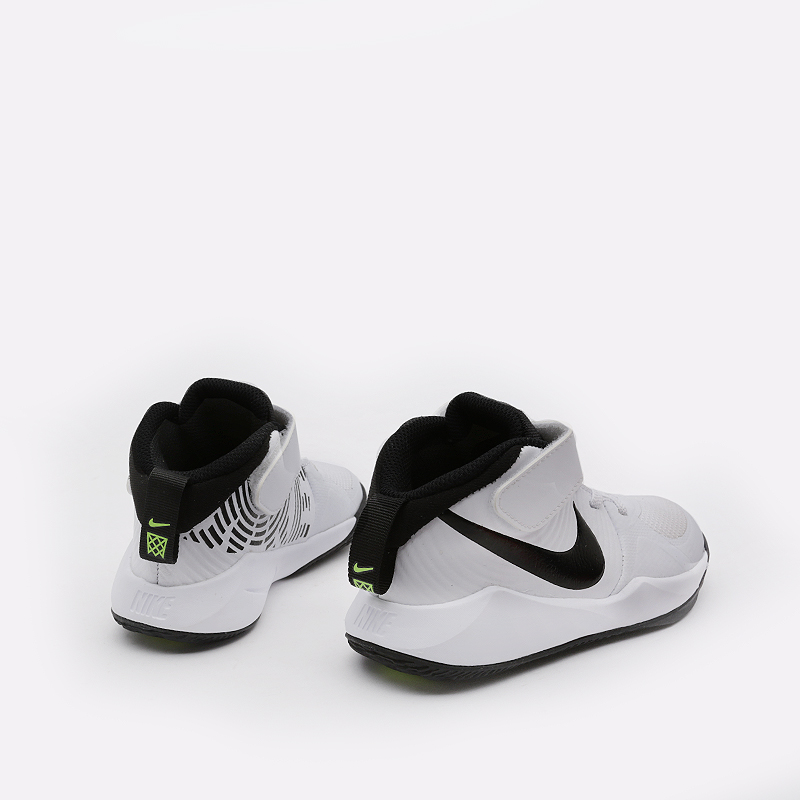 детские белые баскетбольные кроссовки Nike Team Hustle D 9 PS AQ4225-100 - цена, описание, фото 4